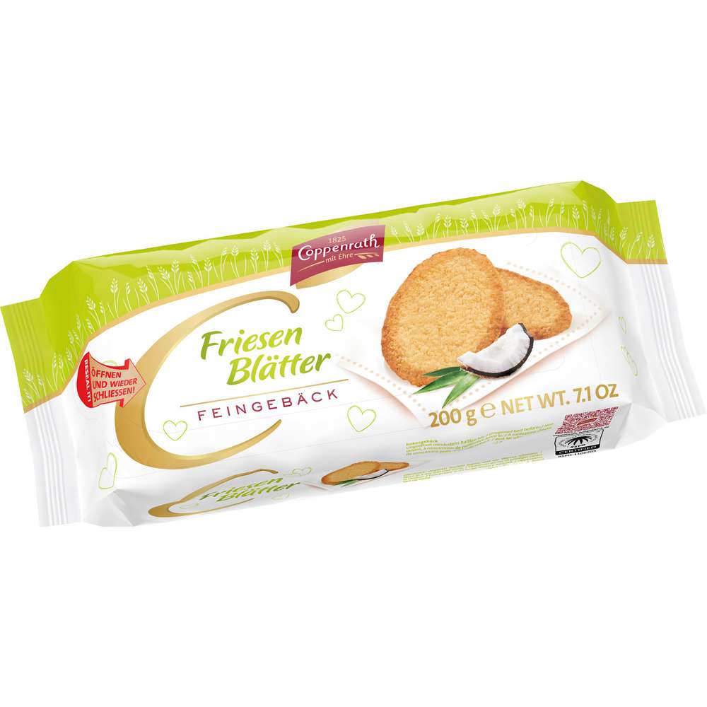 Produktabbildung Coppenrath Gebäck Friesenblätter