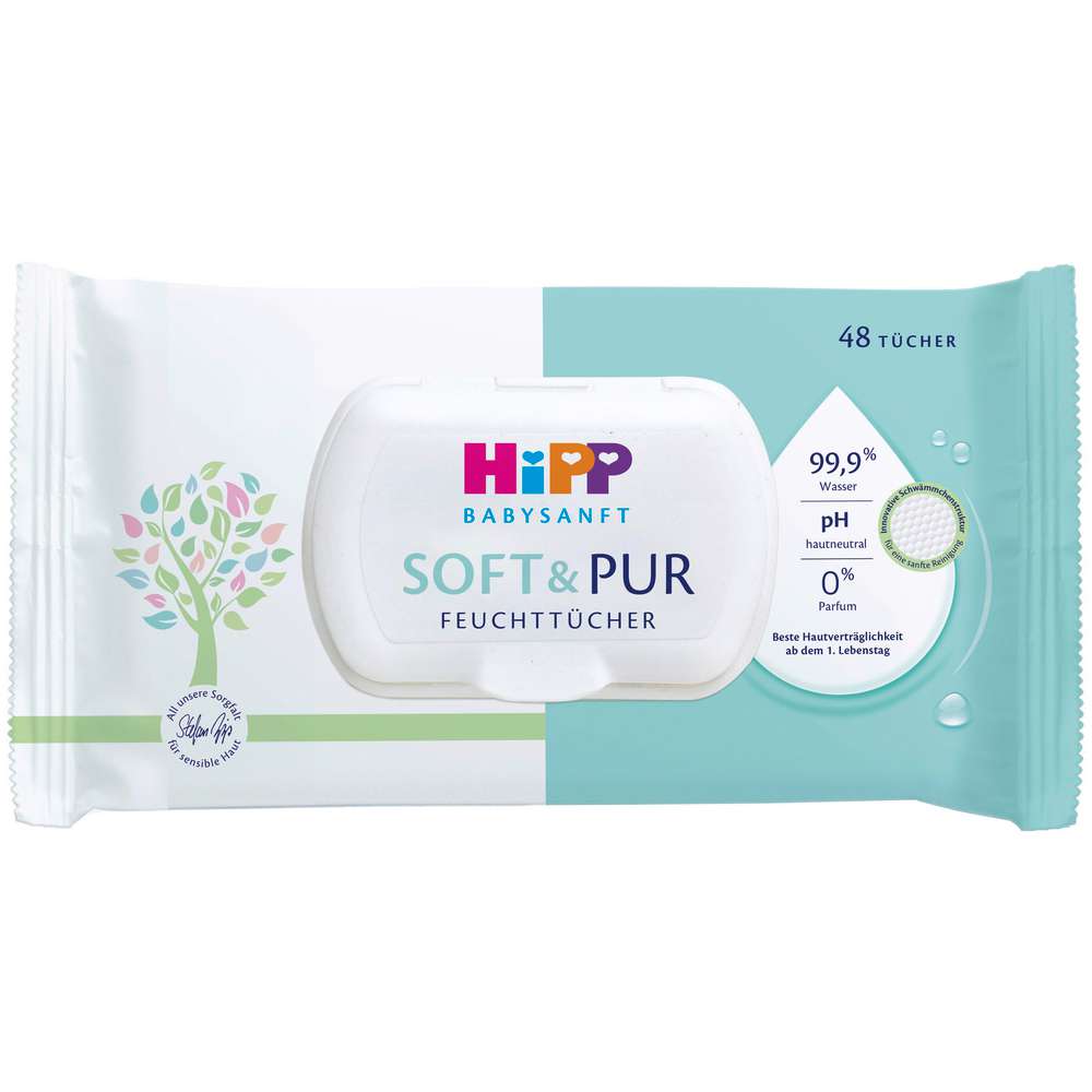 Produktabbildung Hipp Babysanft Soft & Pur Feuchttücher