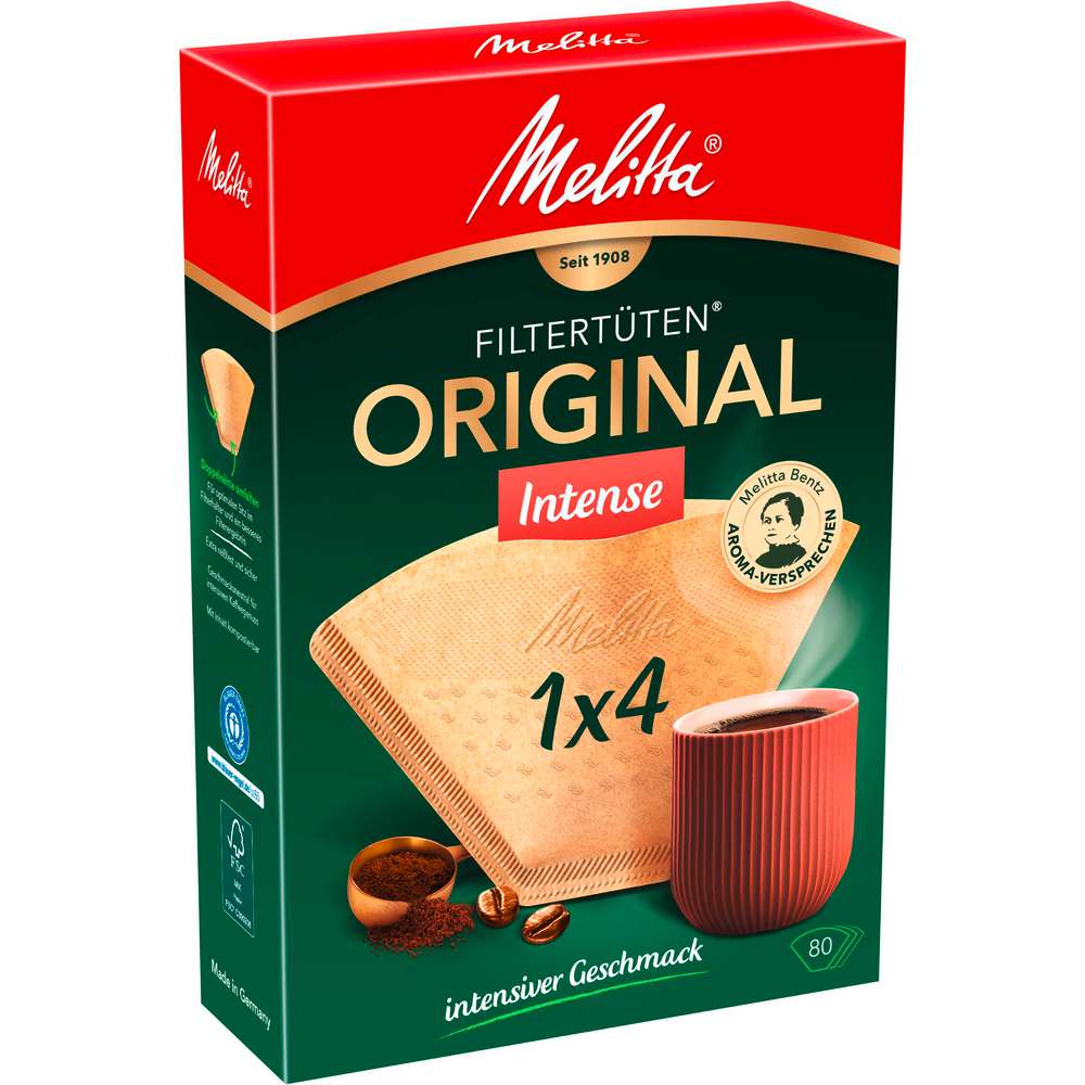 Produktabbildung Melitta Kaffee Filtertüten 1x4 Gourmet Intense