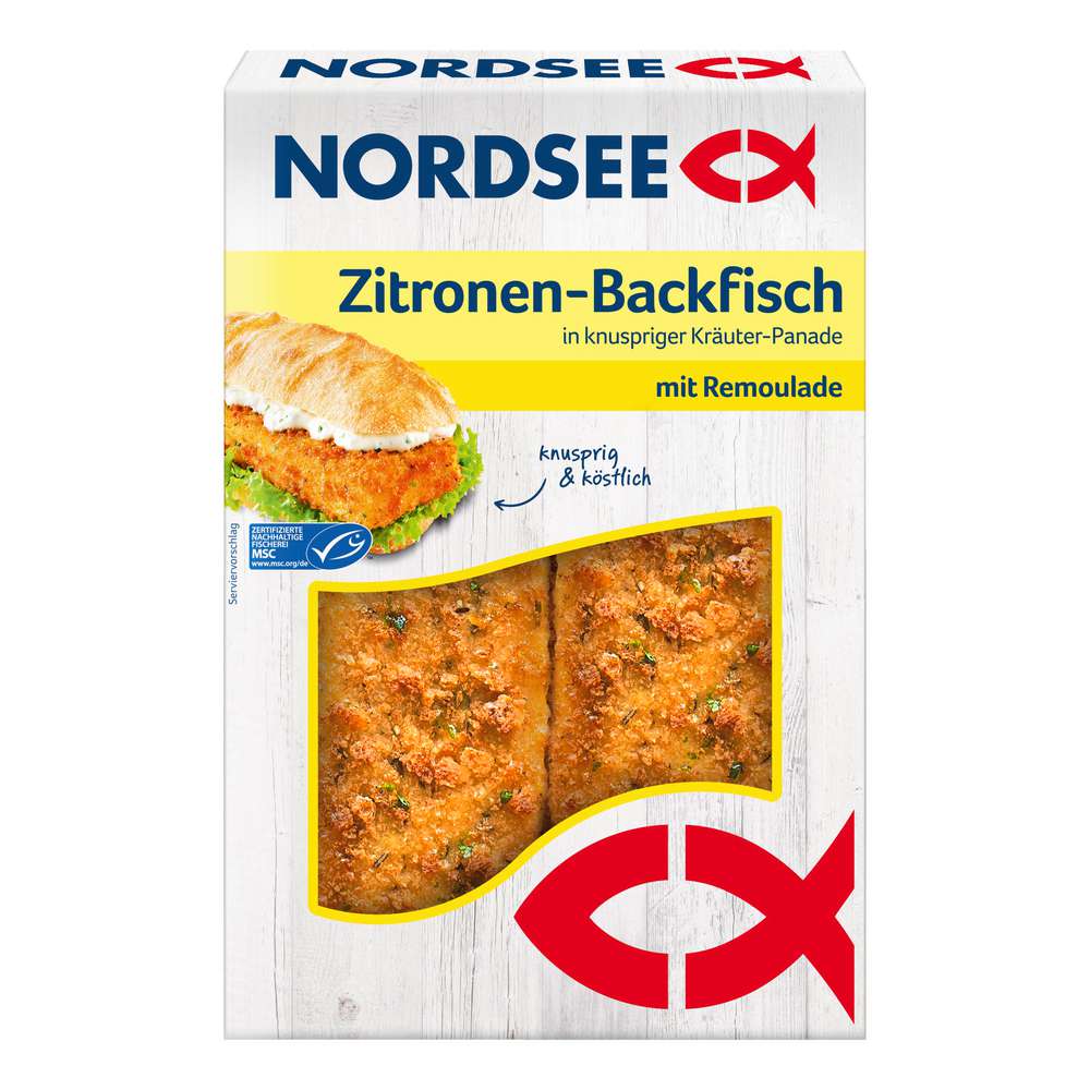 Produktabbildung Nordsee Backfisch Zitrone-Kräuter