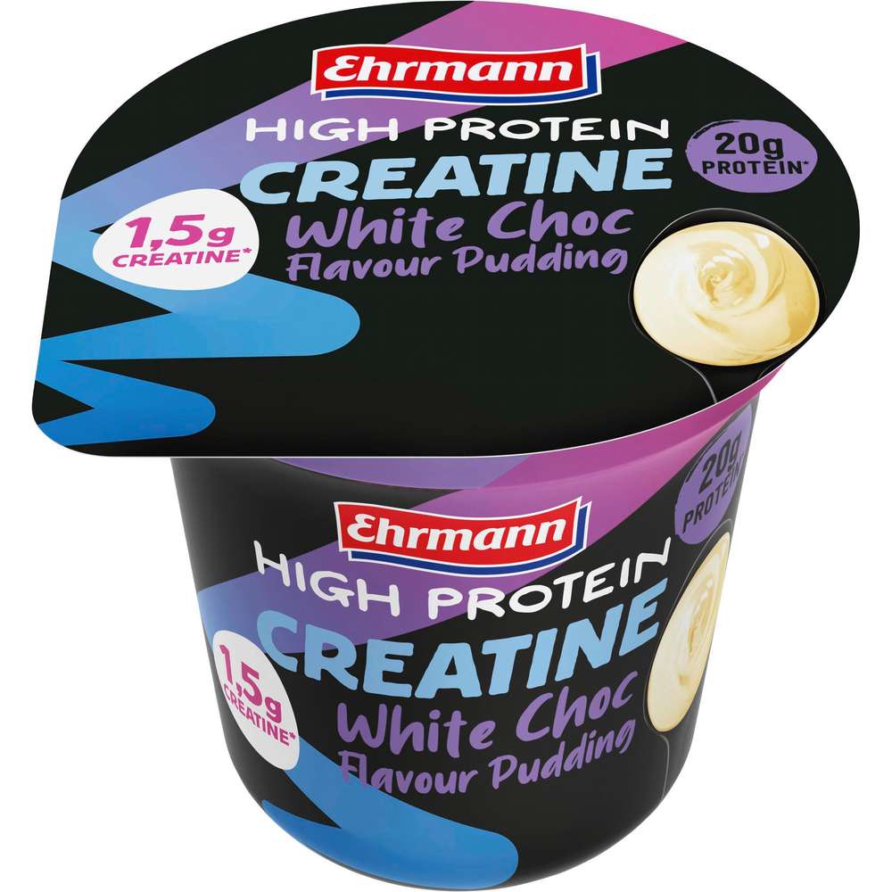 Produktabbildung Ehrmann High Protein Creatine Pudding, White Choc