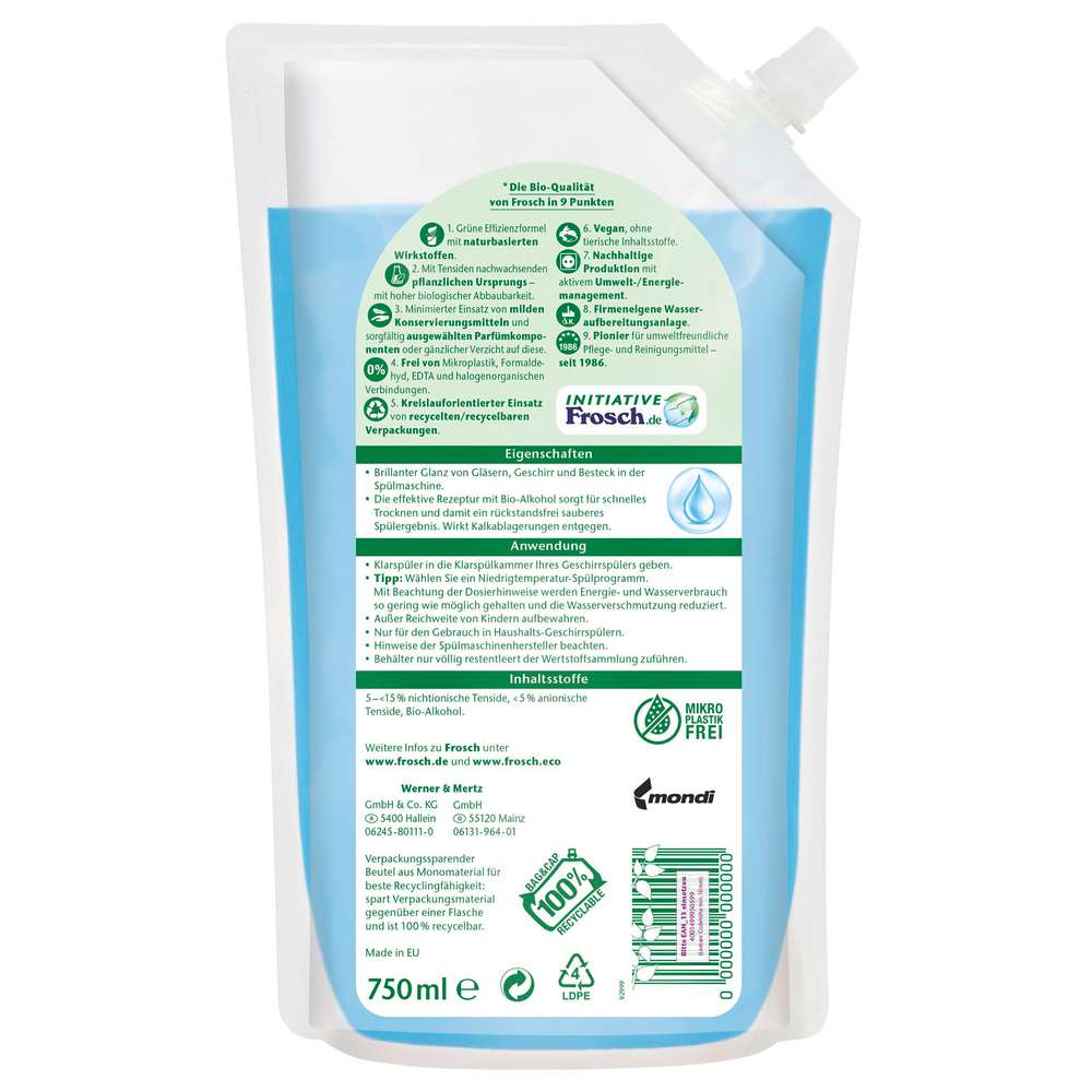 Produktabbildung Frosch Klarspüler