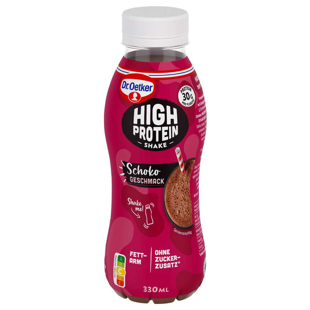 Produktabbildung Dr. Oetker High Protein Shake Schokogeschmack, fettarm