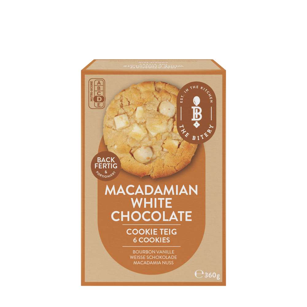 Produktabbildung THE BITERY Cookie Teig, Macadamian White Chocolate