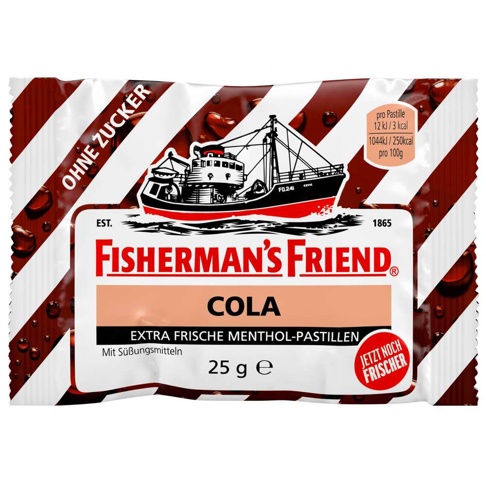 Produktabbildung Fisherman's Friend Cola Pastillen, ohne Zucker