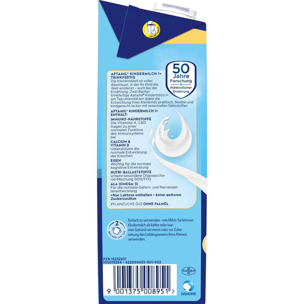 Produktabbildung Aptamil Pronatura Kindermilch 1+