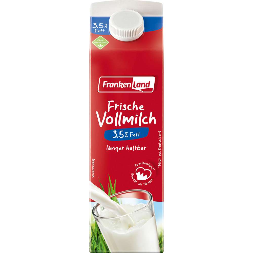 Produktabbildung Frankenland Frische Vollmilch 3,5%
