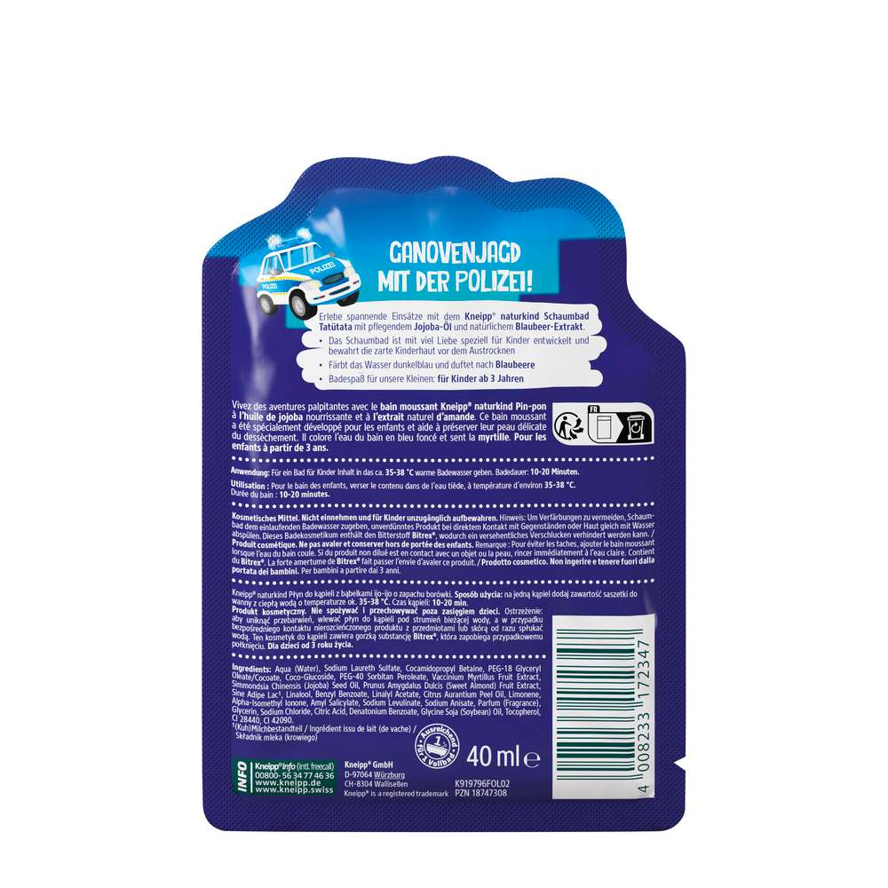 Produktabbildung Kneipp Naturkind Schaumbad, Tatütata