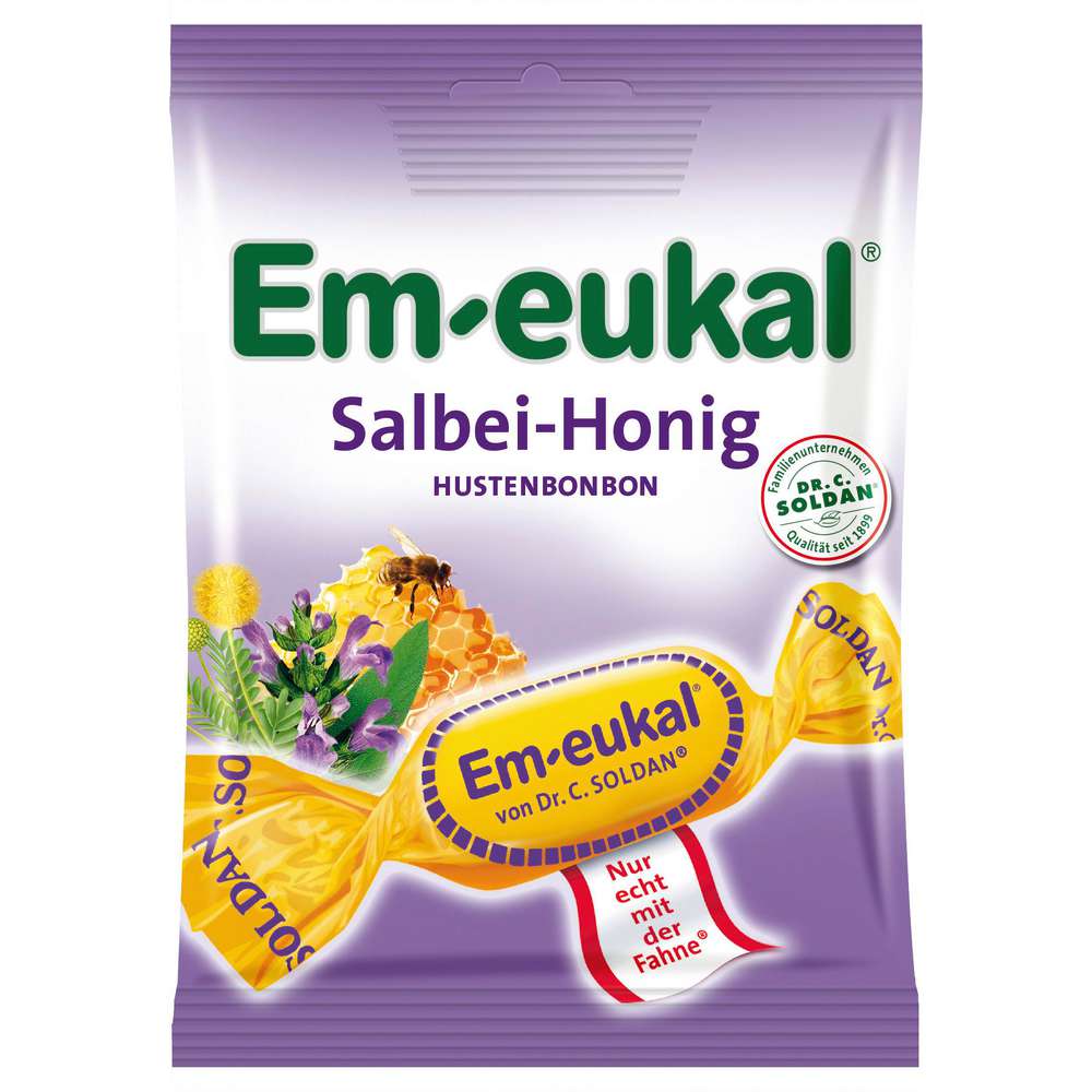 Produktabbildung Em-Eukal Hustenbonbons, Salbei-Honig