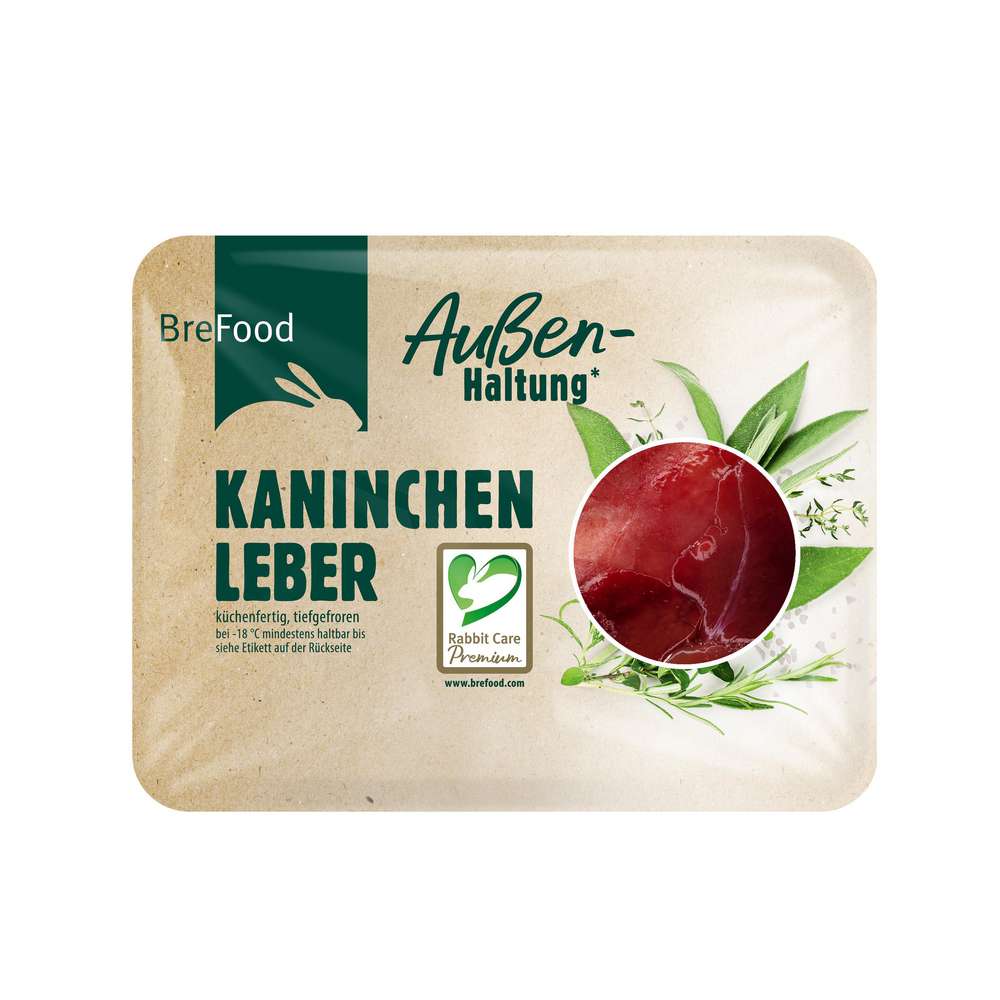 Produktabbildung BreFood Kaninchenleber aus Außenhaltung, tiefgekühlt
