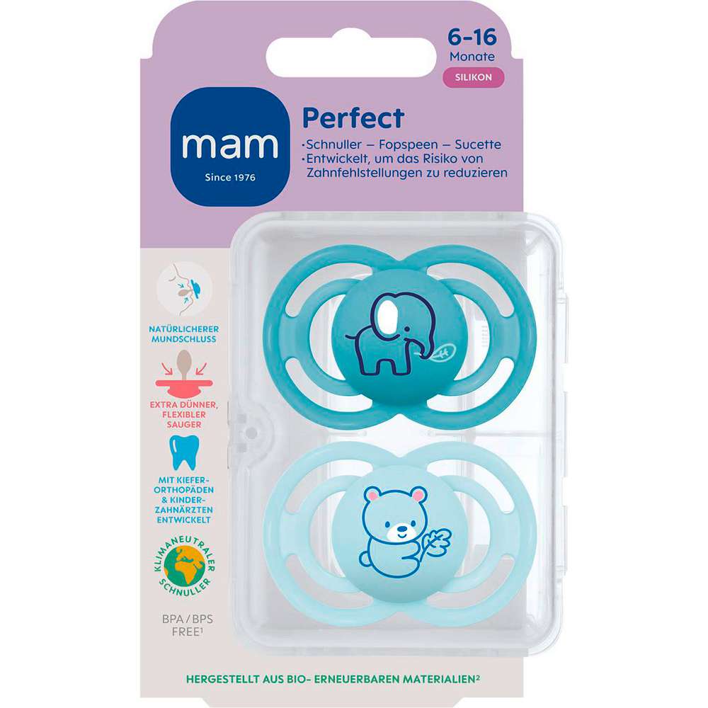 Produktabbildung MAM Babyschnuller Perfect Silikon 6-16 Monate