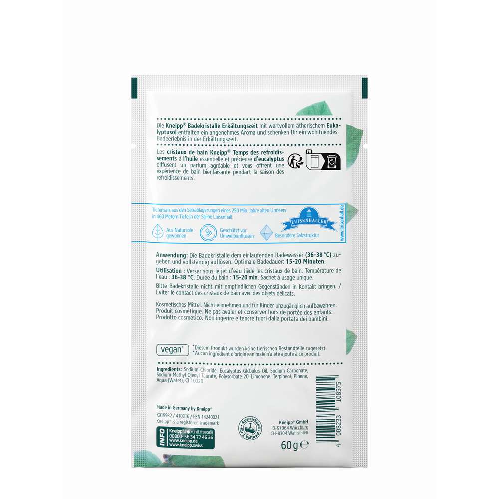 Produktabbildung Kneipp Badekristalle Erkältung