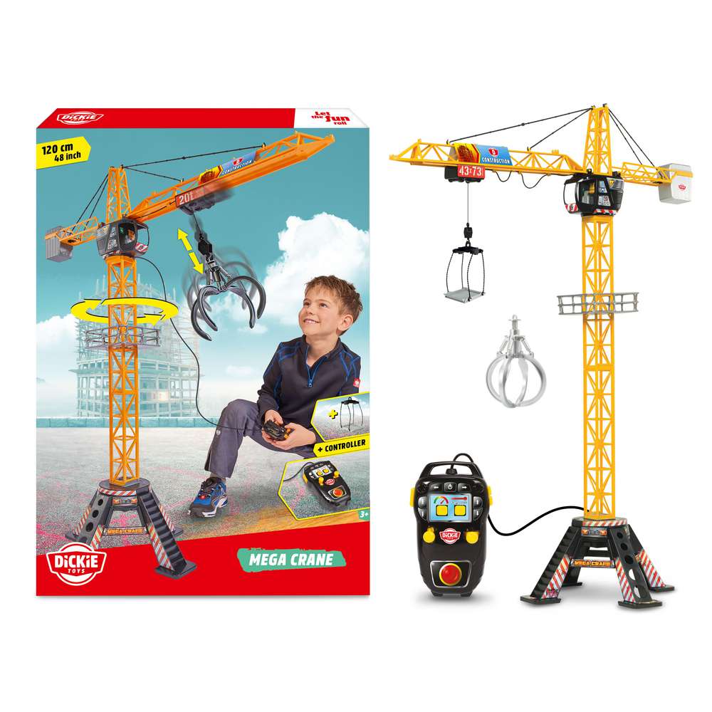 Produktabbildung Dickie Toys Mega Kran, 120 cm, 360° C drehbar
