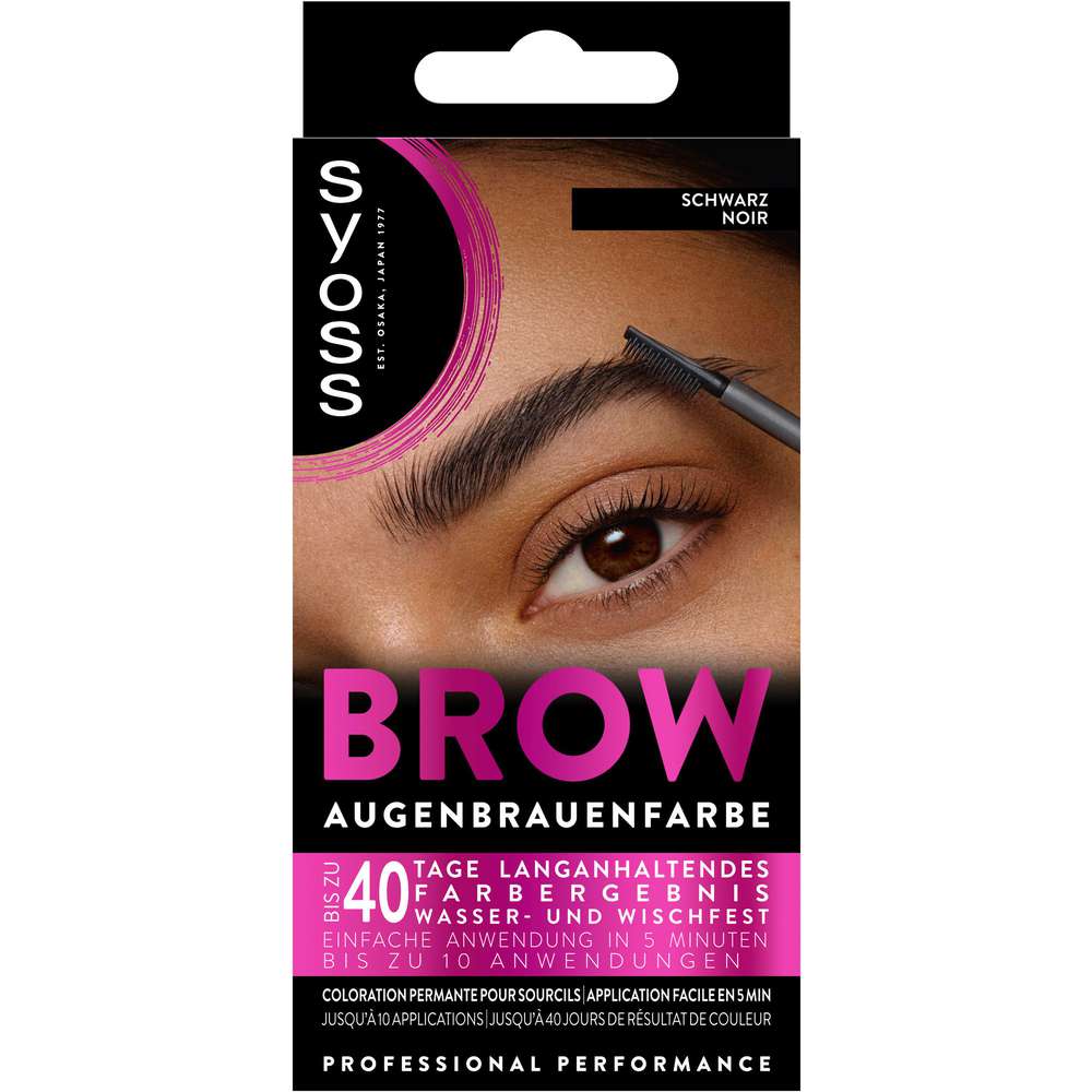 Produktabbildung Syoss Augenbrauenfarbe-Kit, schwarz