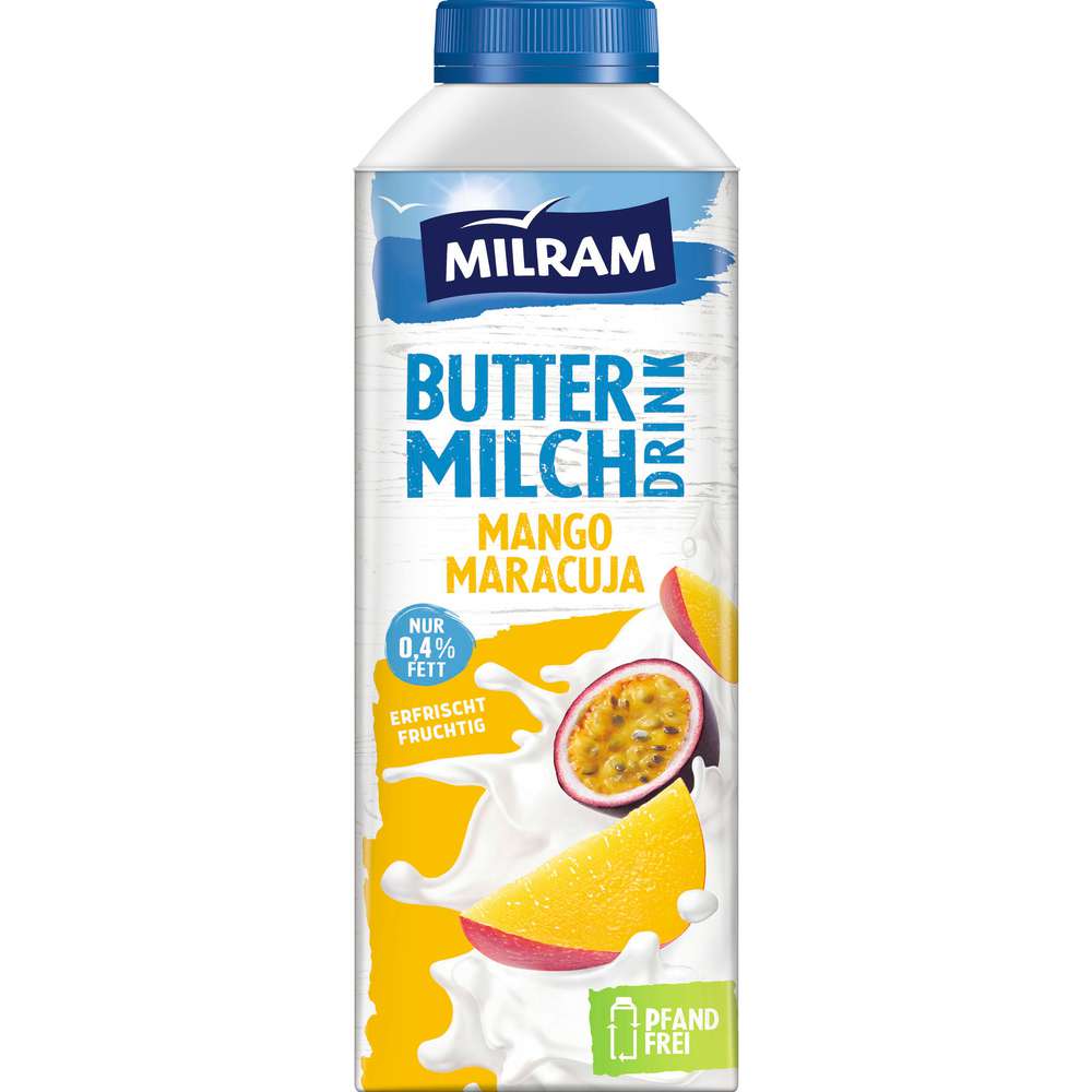 Produktabbildung Milram Buttermilchdrink, Mango-Maracuja