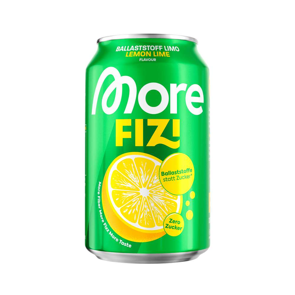 Produktabbildung More Fizi Ballaststoff Limo, Lemon Lime