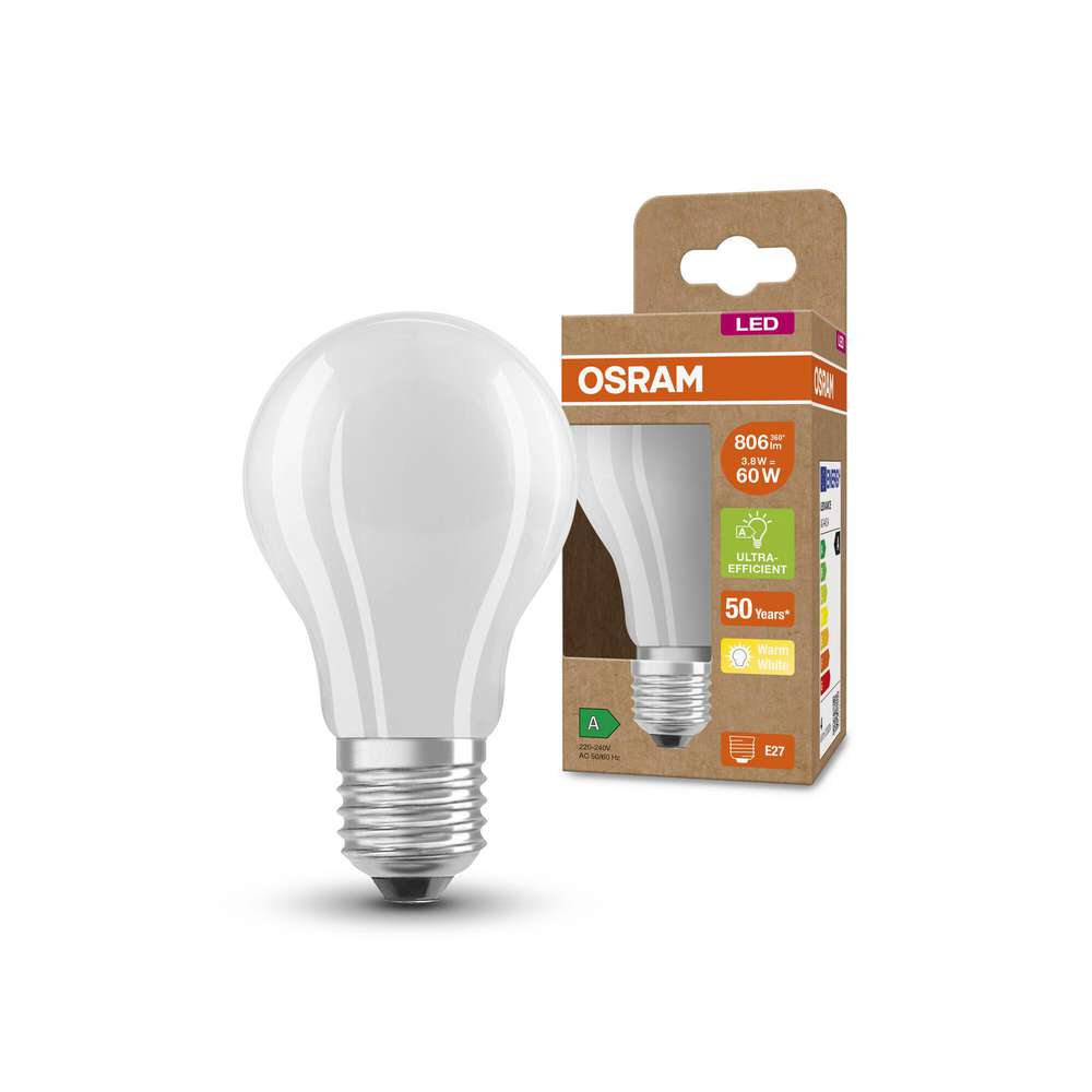 Produktabbildung Osram LED Glühbirne, 60 3,8 W/806lm, E27