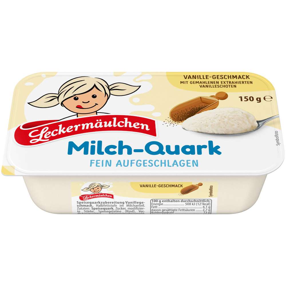 Produktabbildung Leckermäulchen Milchquark, Vanille