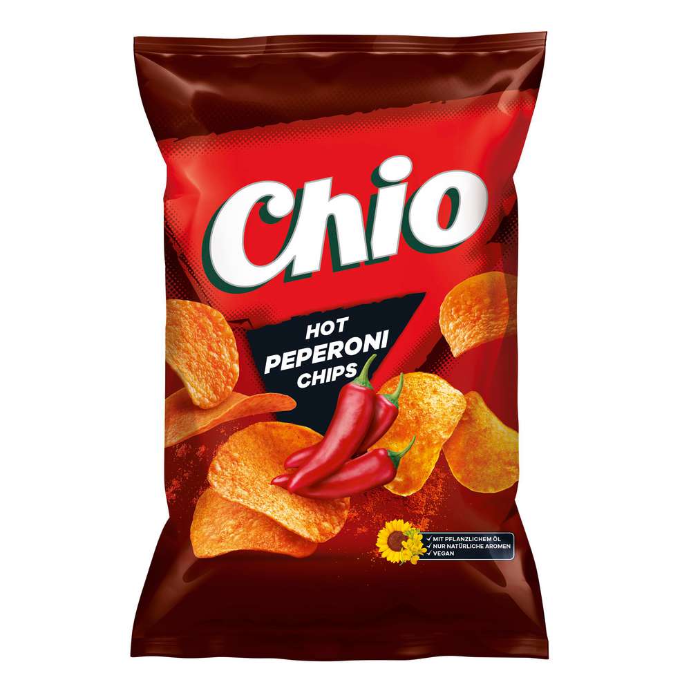 Produktabbildung Chio Chips, Hot Peperoni 
