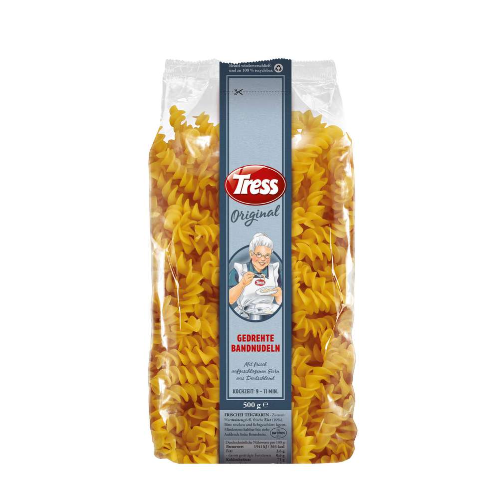 Produktabbildung Tress Gedrehte Bandnudeln