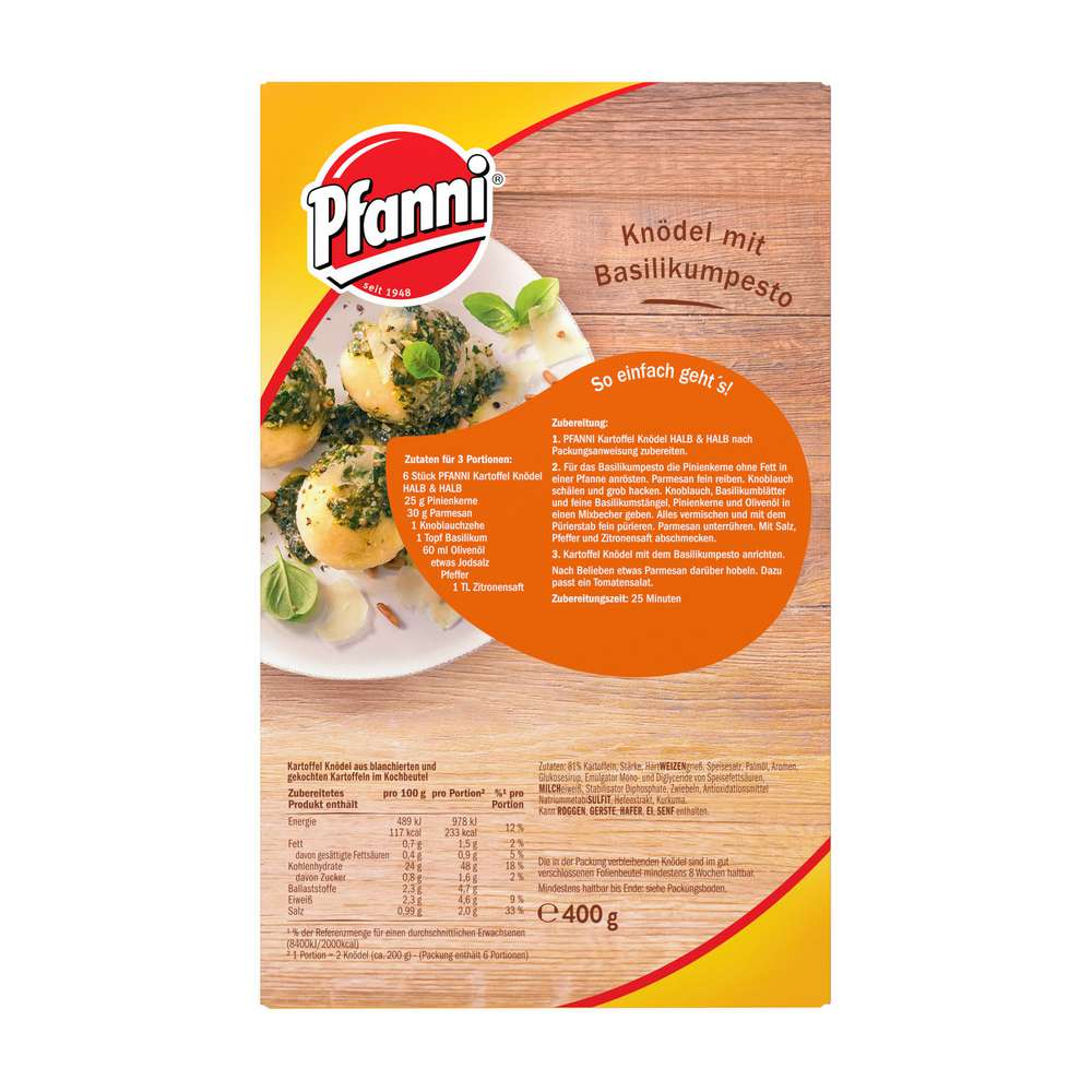 Produktabbildung Pfanni Kartoffel Knödel Der Klassiker