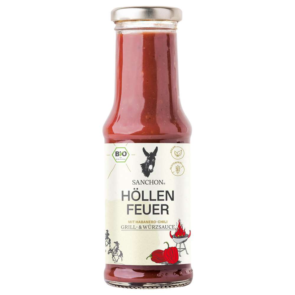 Produktabbildung Sanchon Bio Grillsauce Höllenfeuer, Habanero-Chili