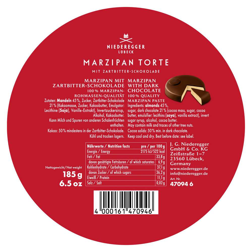 Produktabbildung Niederegger Marzipantorte in Moin Moin