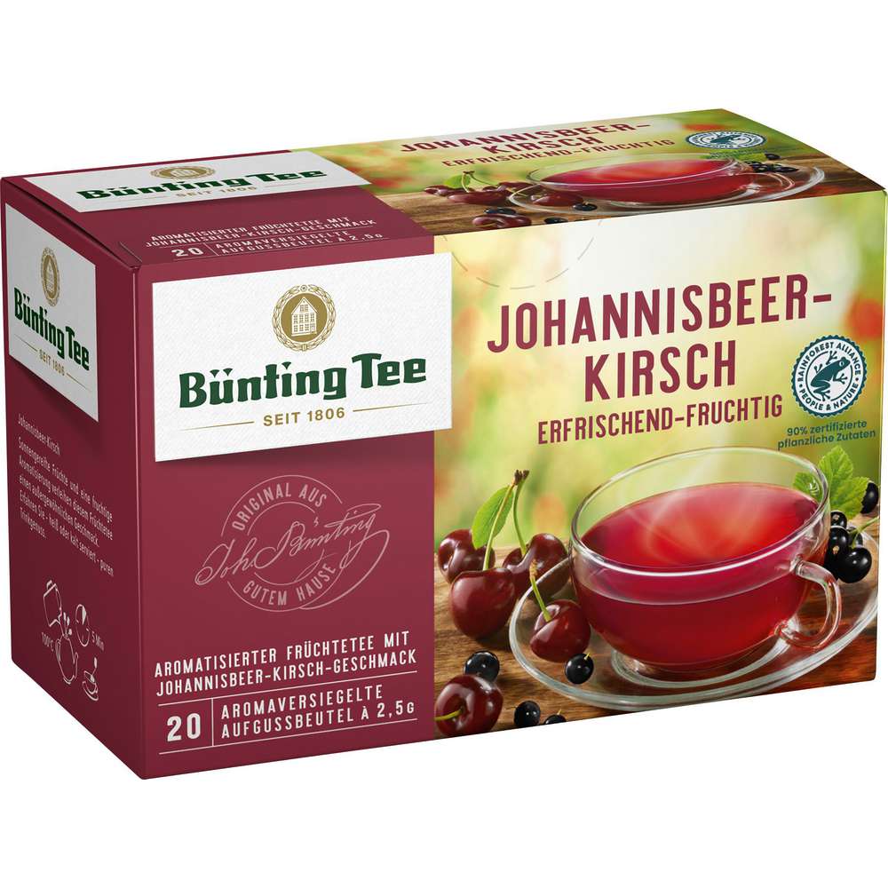 Produktabbildung Bünting Tee Früchtetee, Johannisbeere-Kirsch