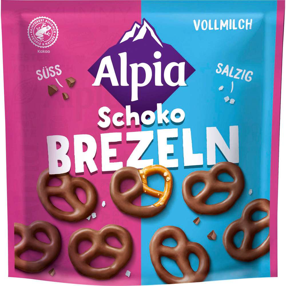 Produktabbildung Alpia Schoko Brezeln Vollmilch 140g