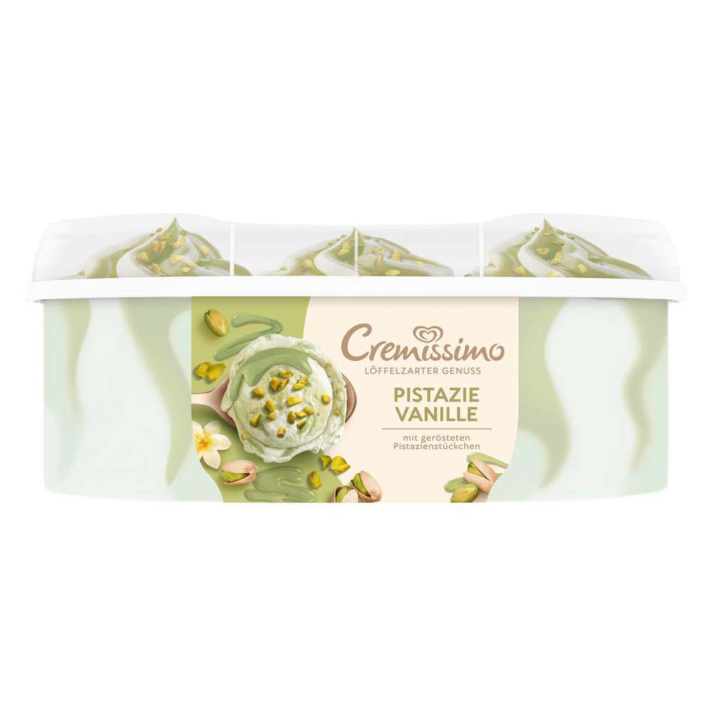 Produktabbildung Langnese Eis Cremissimo, Pistazie Vanille