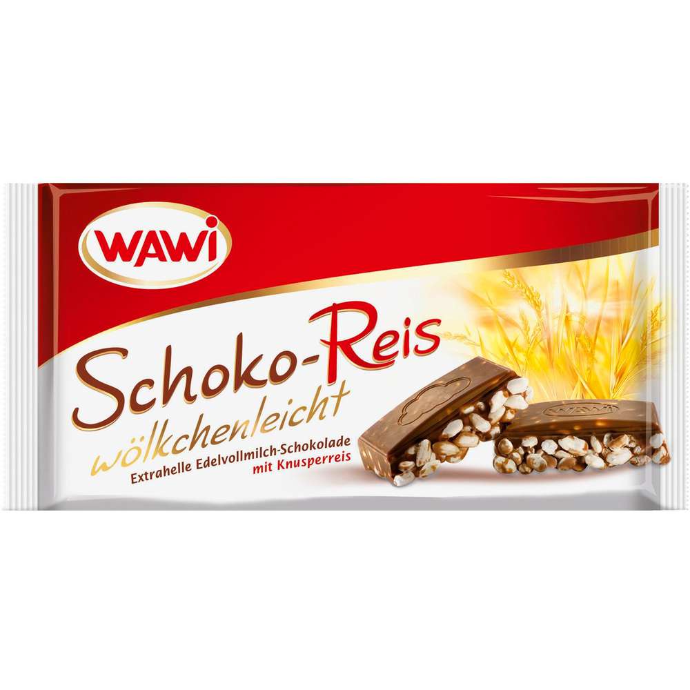 Produktabbildung Wawi Puffreisschokolade, Vollmilch