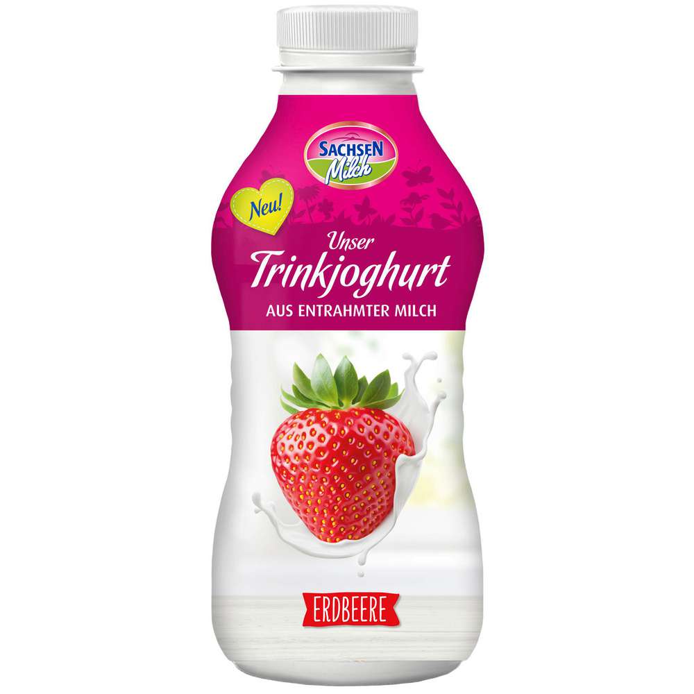 Produktabbildung Sachsenmilch Trinkjoghurt Erdbeere