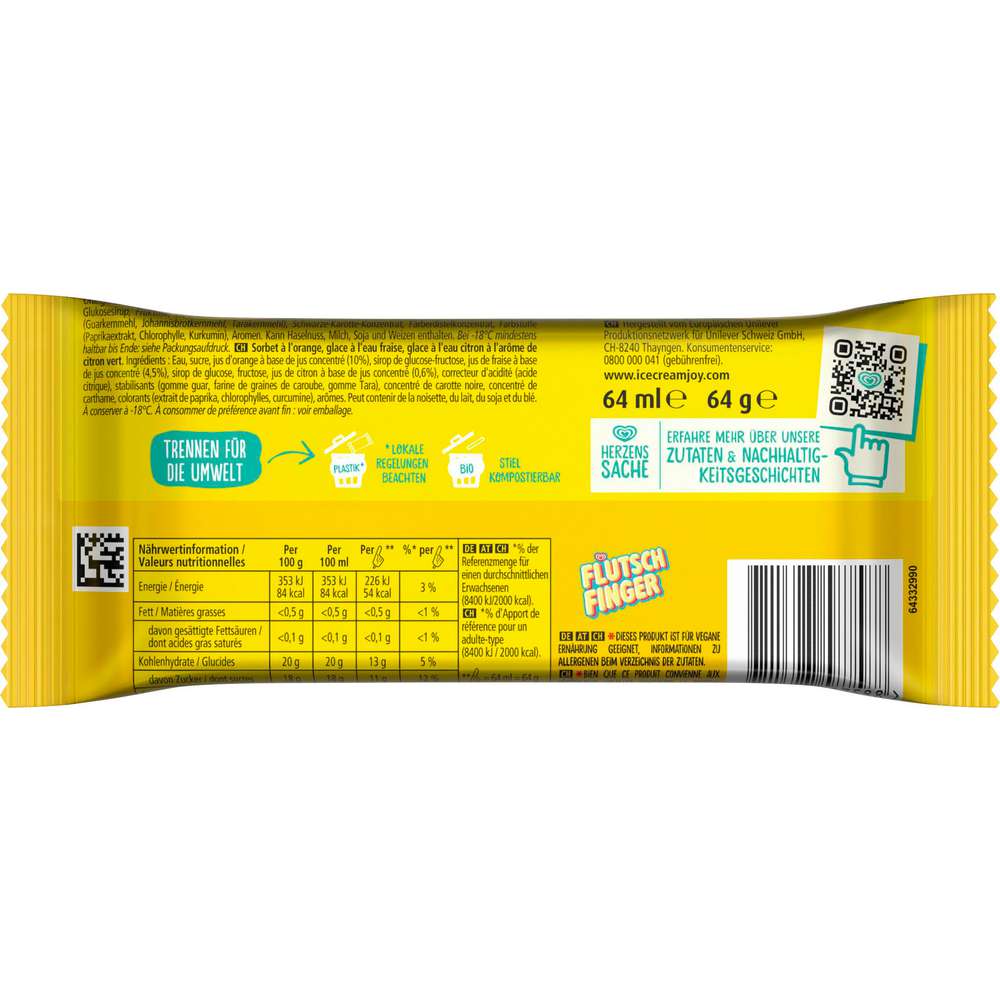 Produktabbildung Langnese Stiel-Eis Flutschfinger