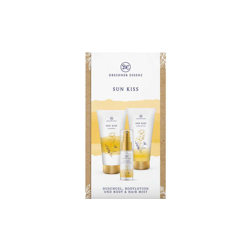Produktabbildung Dresdner Essenz Geschenk-Set Sun Kiss, Duschgel/Bodylotion/Hair Mist