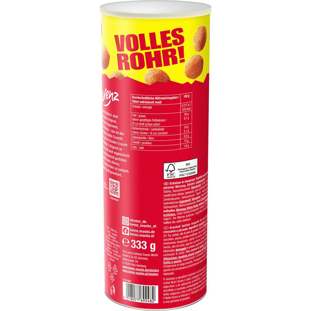 Produktabbildung Lorenz Nic Nac's Erdnüsse in der Dose