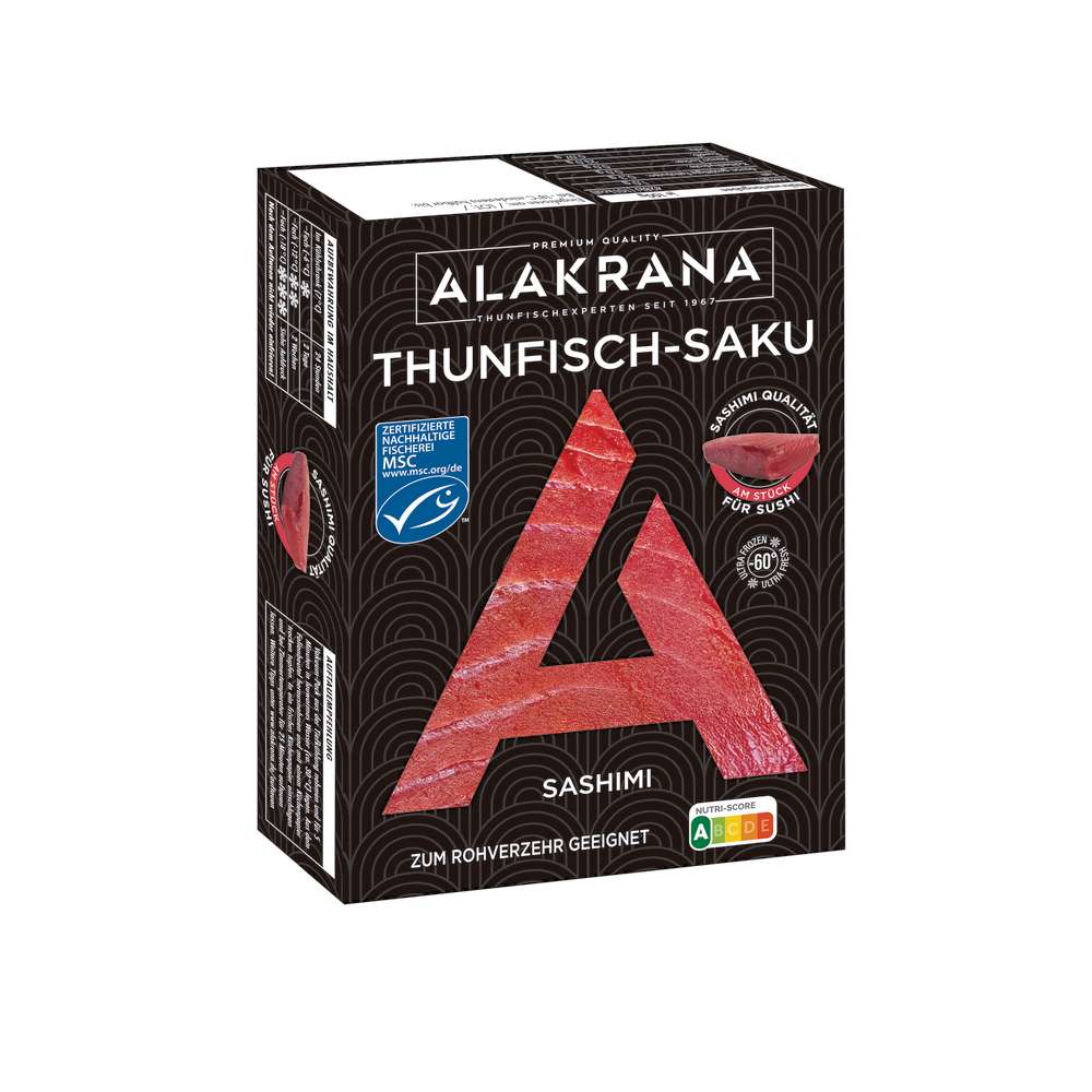Produktabbildung Alakrana Thunfisch Saku Sashimi, tiefgekühlt