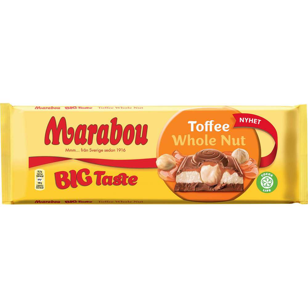Produktabbildung Marabou Tafelschokolade Big Taste, Whole Nut