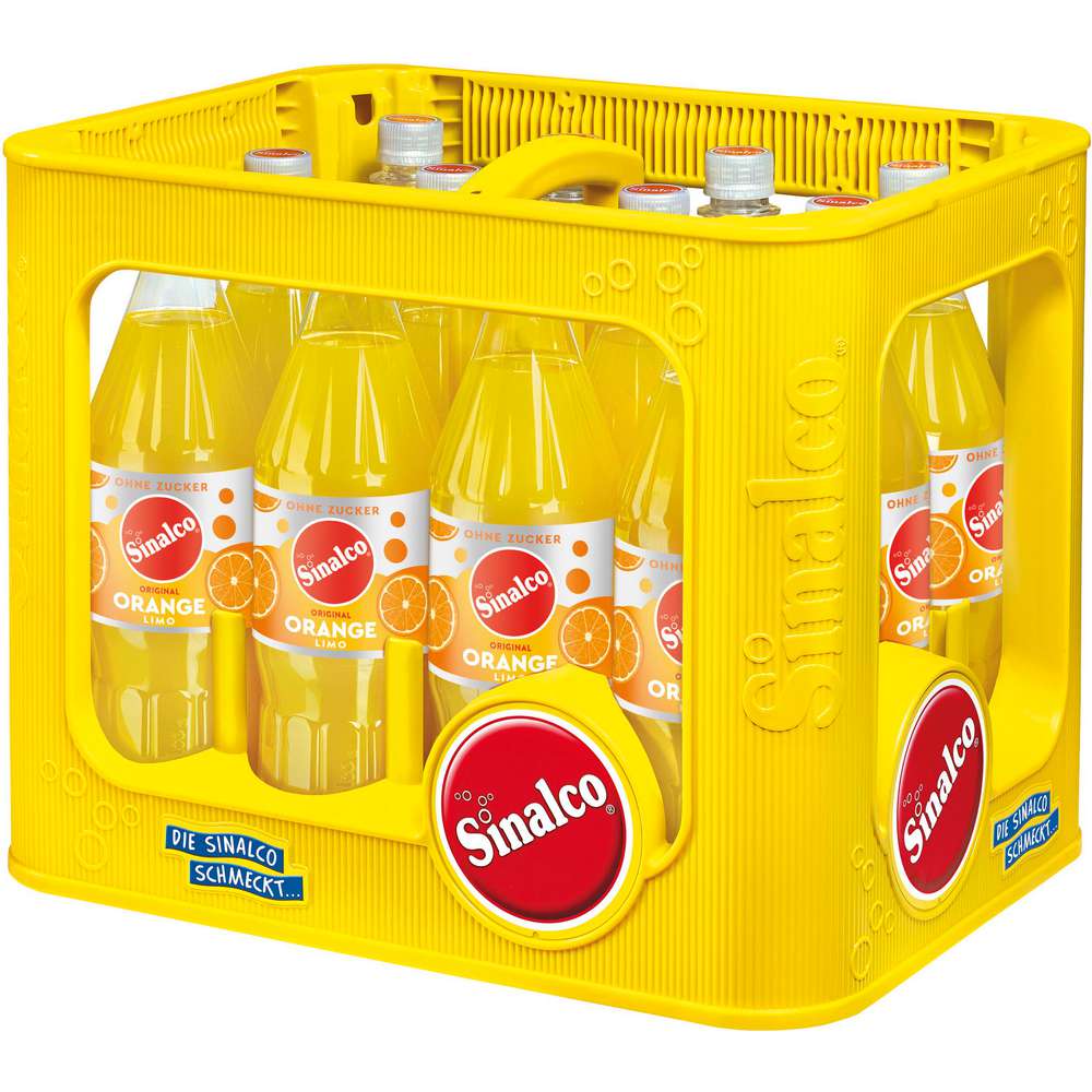 Produktabbildung Sinalco Orangen Limonade, zuckerfrei (12x 1,000 Liter)
