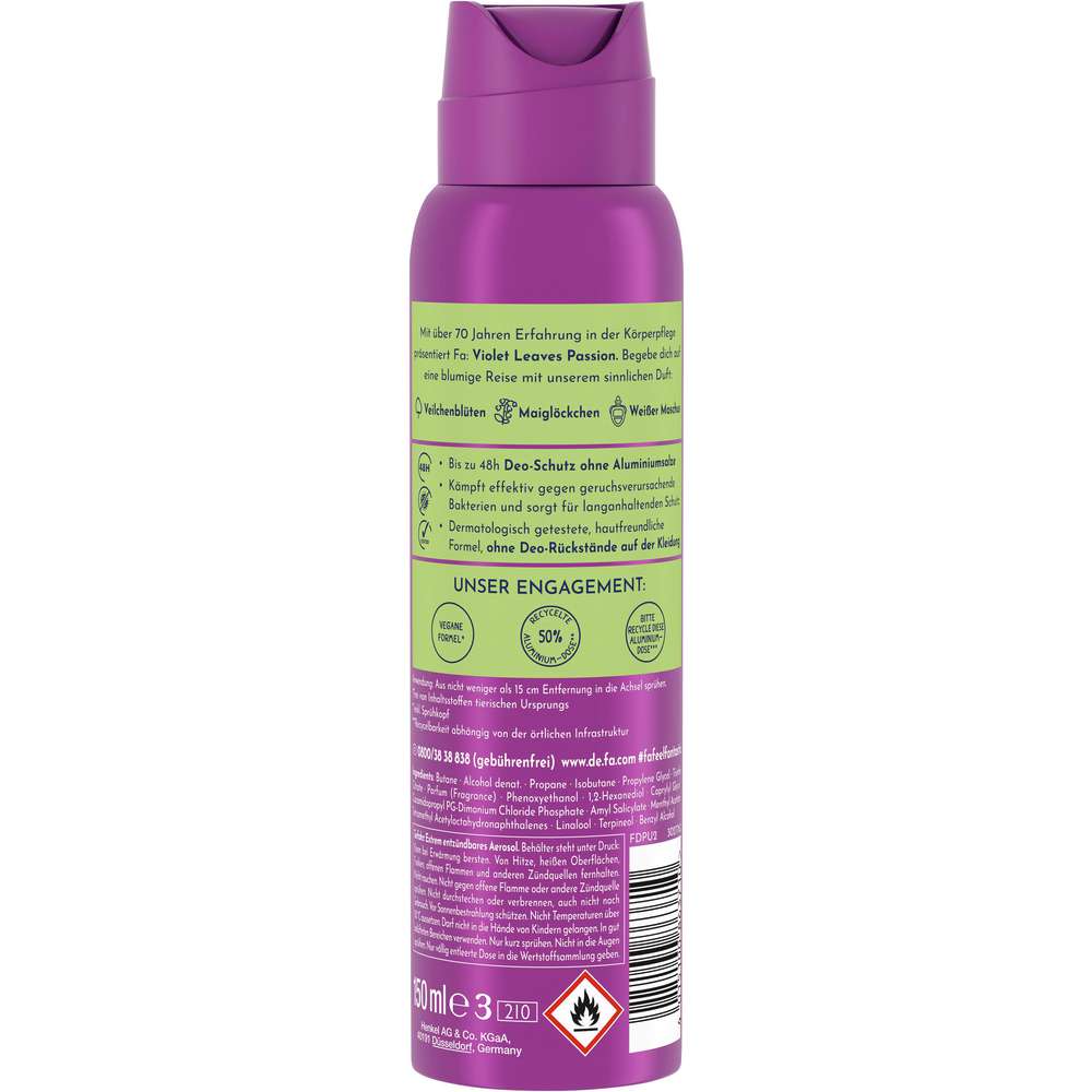 Produktabbildung Fa Deo Spray, Violet Leaves Passion