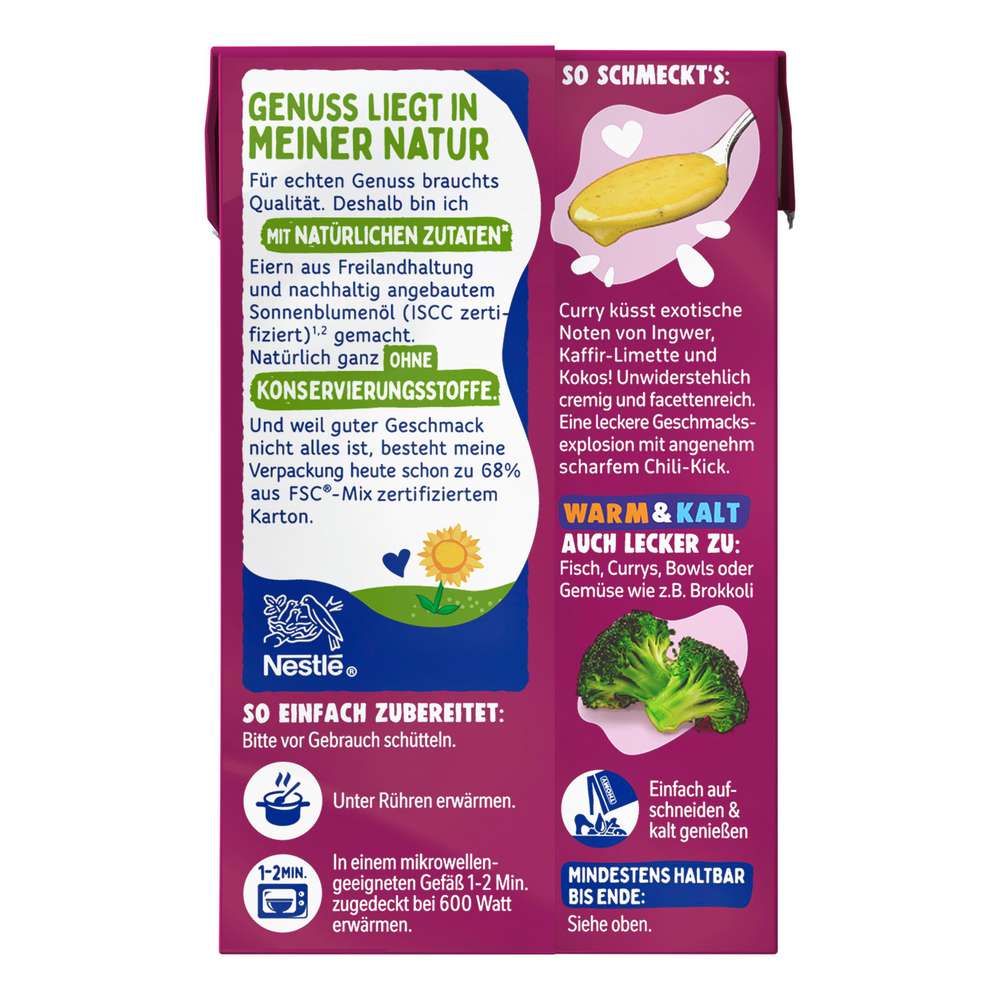 Produktabbildung Thomy Sauce Thai Curry