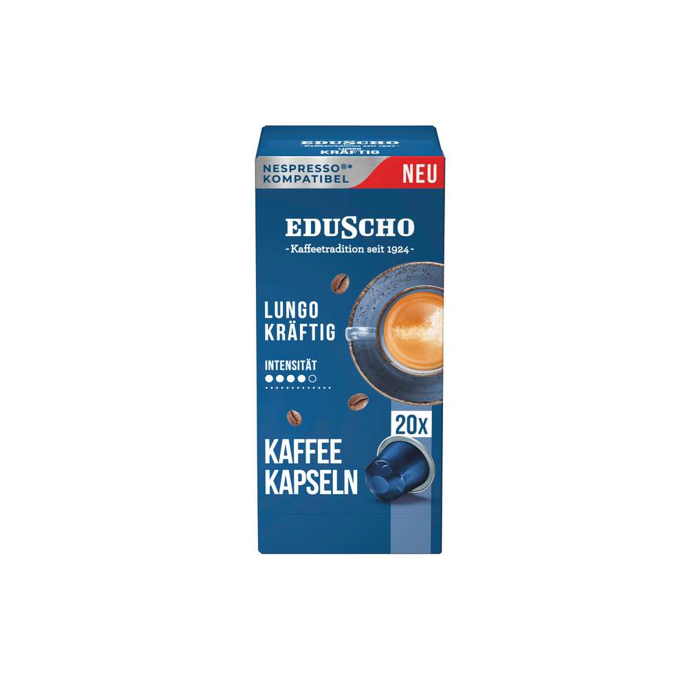 Produktabbildung Eduscho Kaffee Kapseln, Lungo kräftig