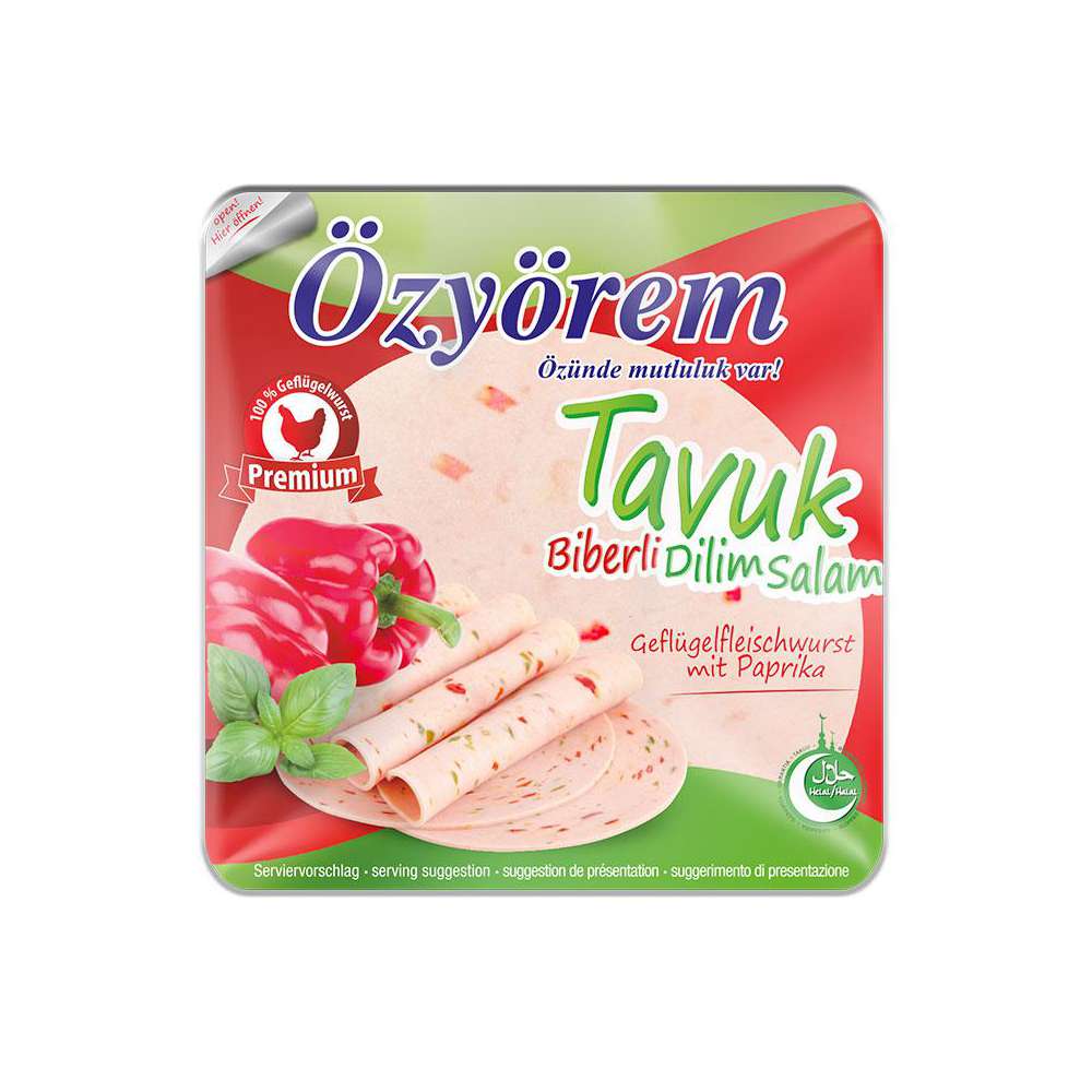 Produktabbildung Özyörem Geflügelwurst mit Paprika