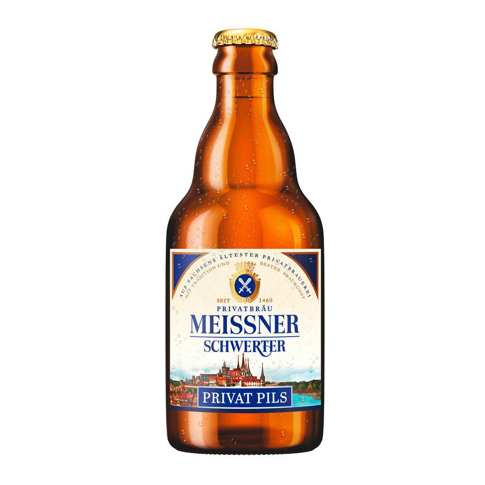 Produktabbildung Privatbrauerei Schwerter Meißen Pils Steinie 4,9%