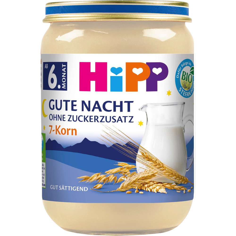Produktabbildung Hipp Gute Nacht Bio Milchbrei, 7-Korn