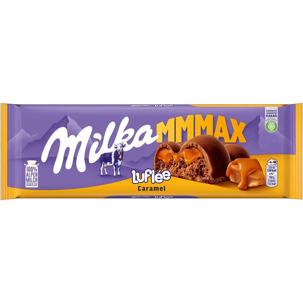 Produktabbildung Milka Tafelschokolade, Luflée Caramel