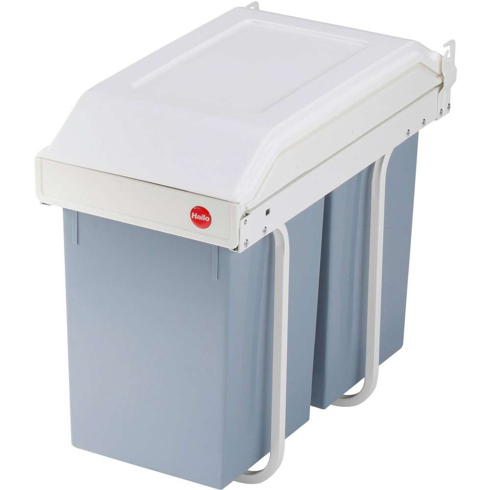 Produktabbildung Hailo Einbau-Mülleimer Multi-Box duo L, 2 x 14l