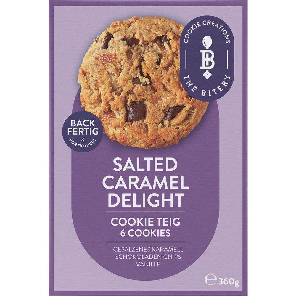 Produktabbildung THE BITERY Cookieteig Salted Caramel Delight