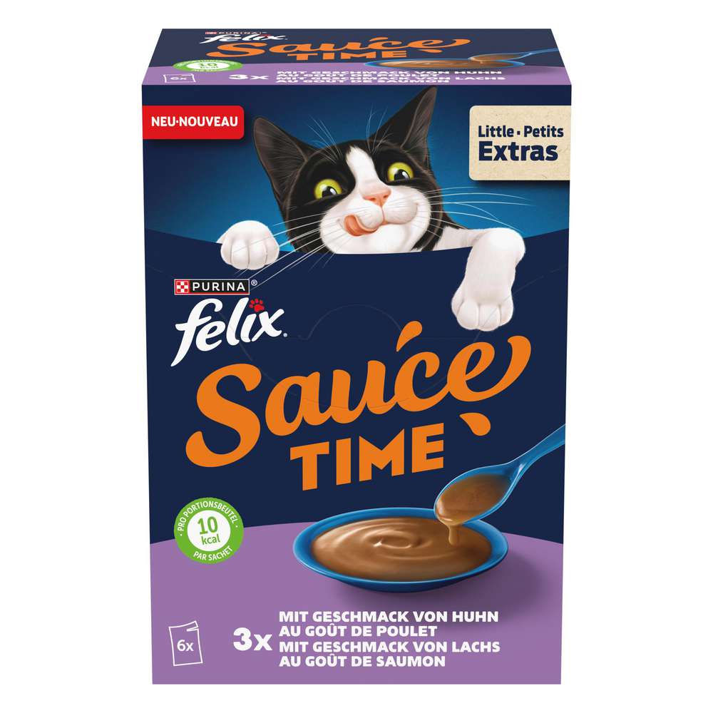 Produktabbildung Felix Katzen Sauce Time mit Geschmack von Lachs/Huhn