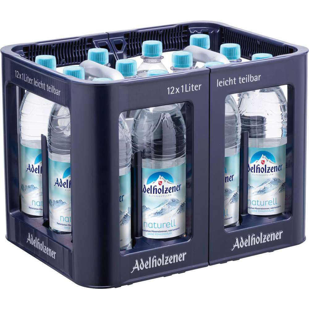 Produktabbildung Adelholzener Mineralwasser, Naturell (12x 1,000 Liter)