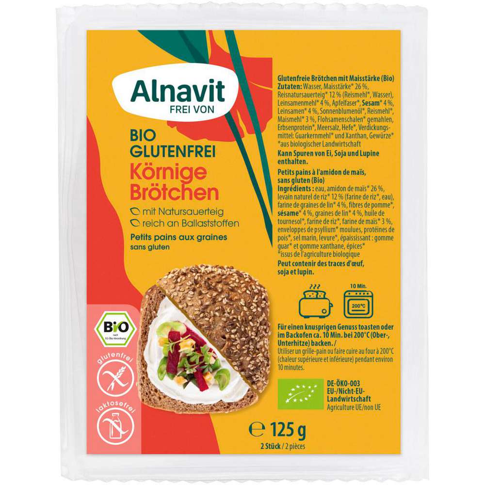 Produktabbildung Alnavit Bio Körnige Brötchen